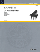 24 Jazz Preludes, Op. 53 piano sheet music cover Thumbnail